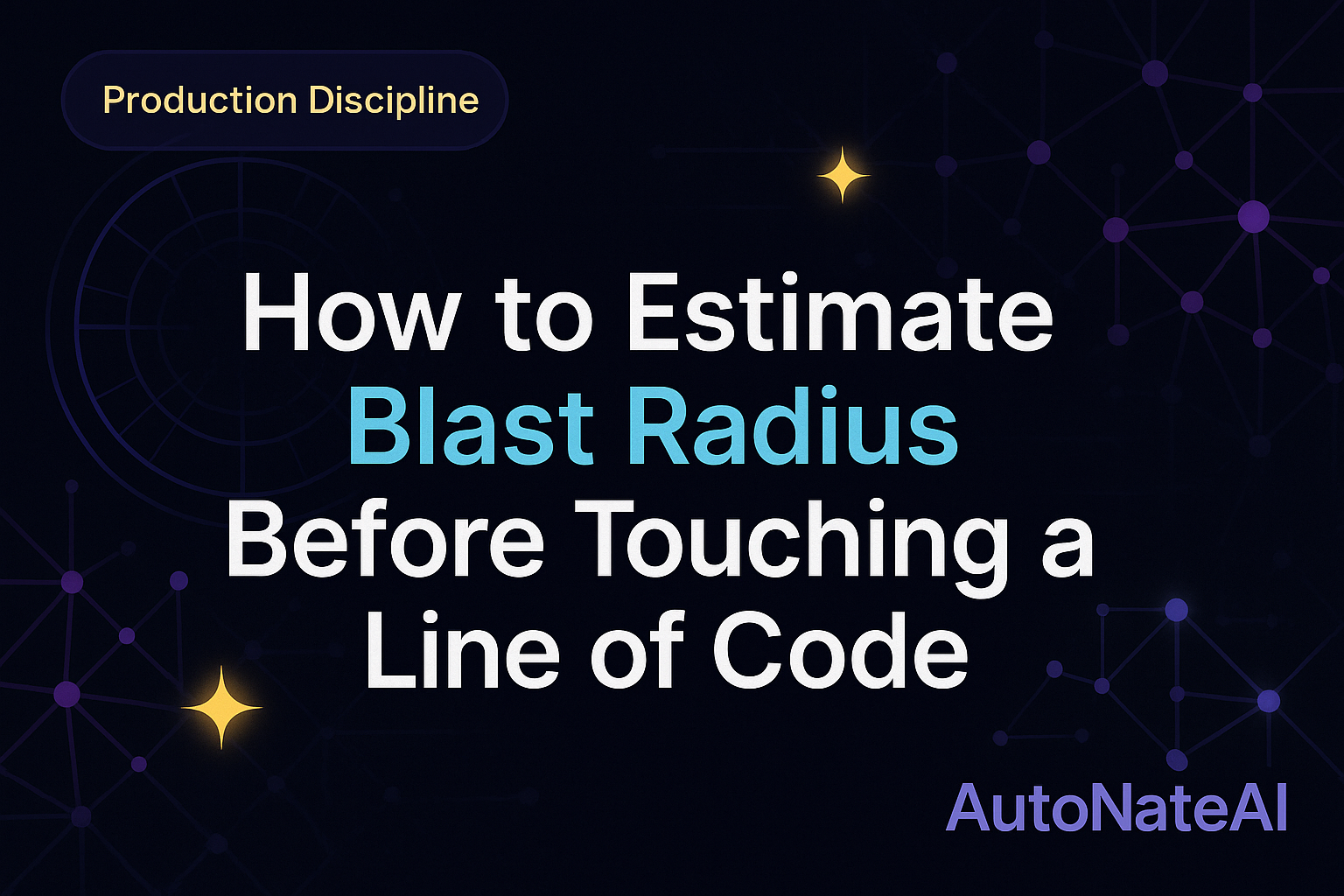 How to Estimate Blast Radius Before Touching a Line of Code