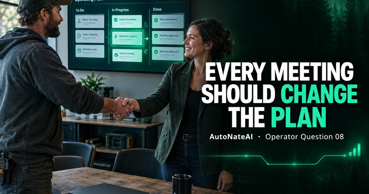 What Would Your Business Look Like if Every Meeting Automatically Changed the Operating Plan?