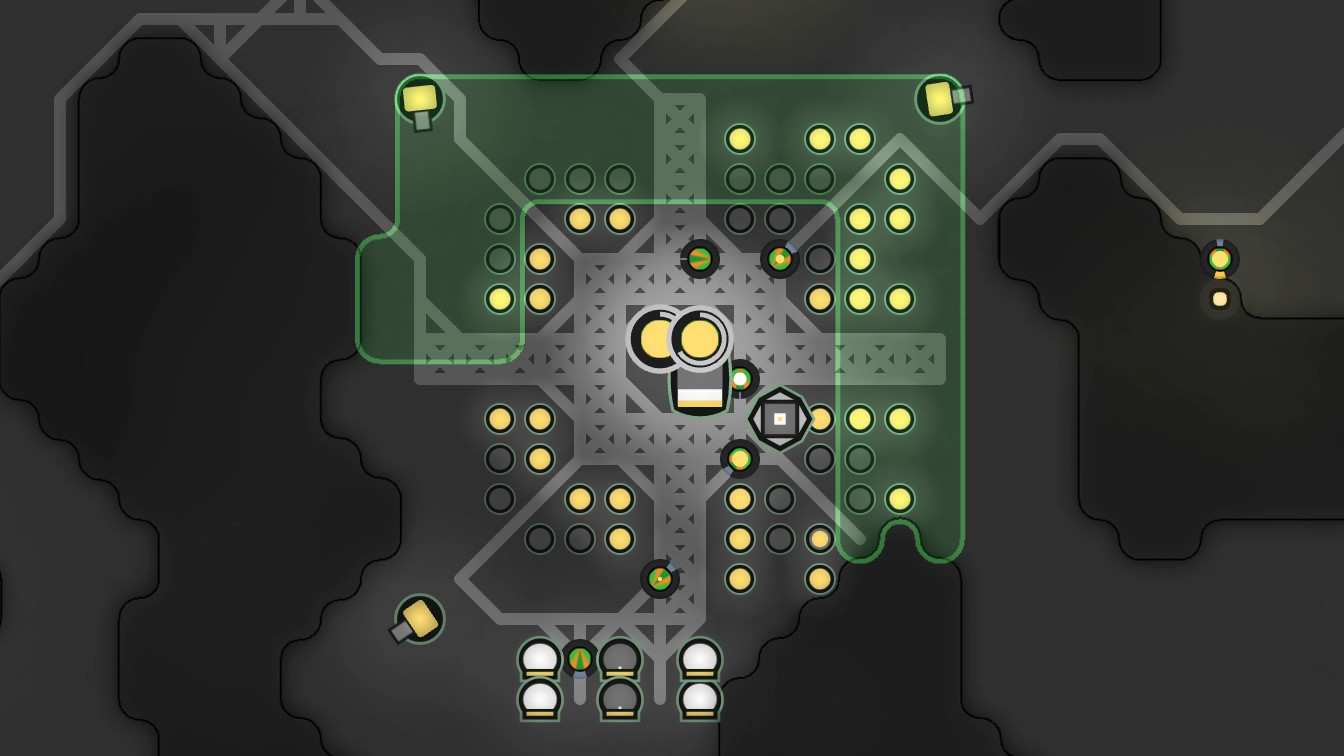 A Screeps room in progress