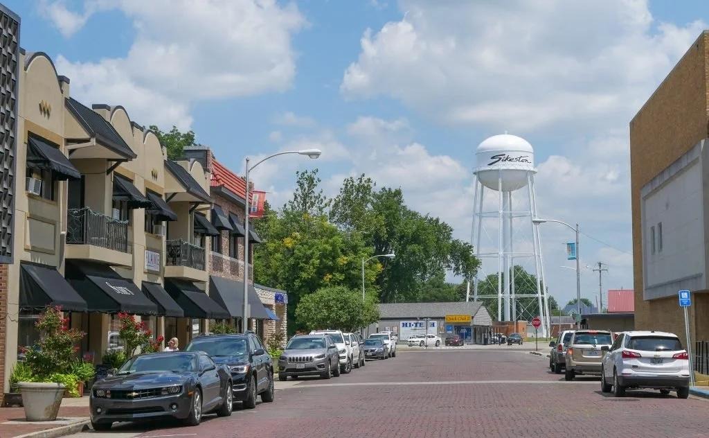Historic downtown Sikeston, Missouri